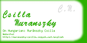 csilla muranszky business card
