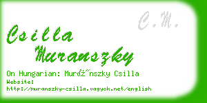 csilla muranszky business card